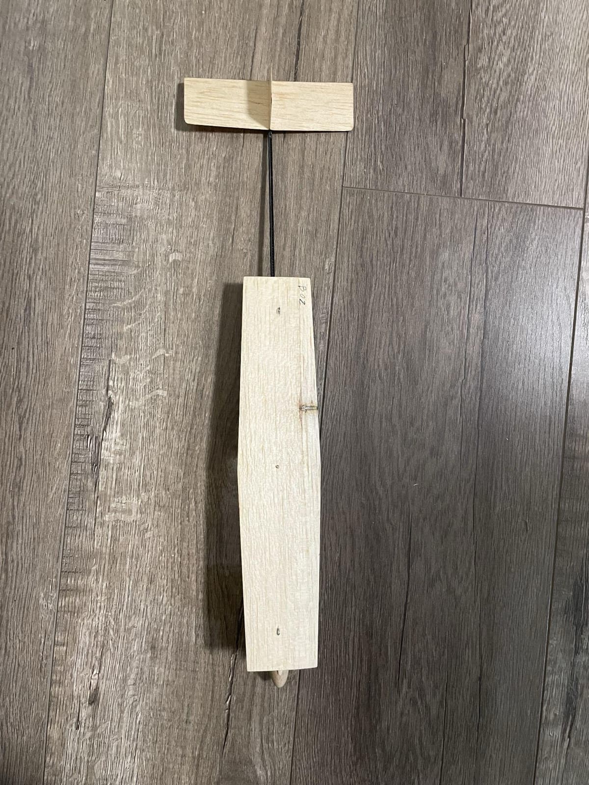 Glider with a balsa wing