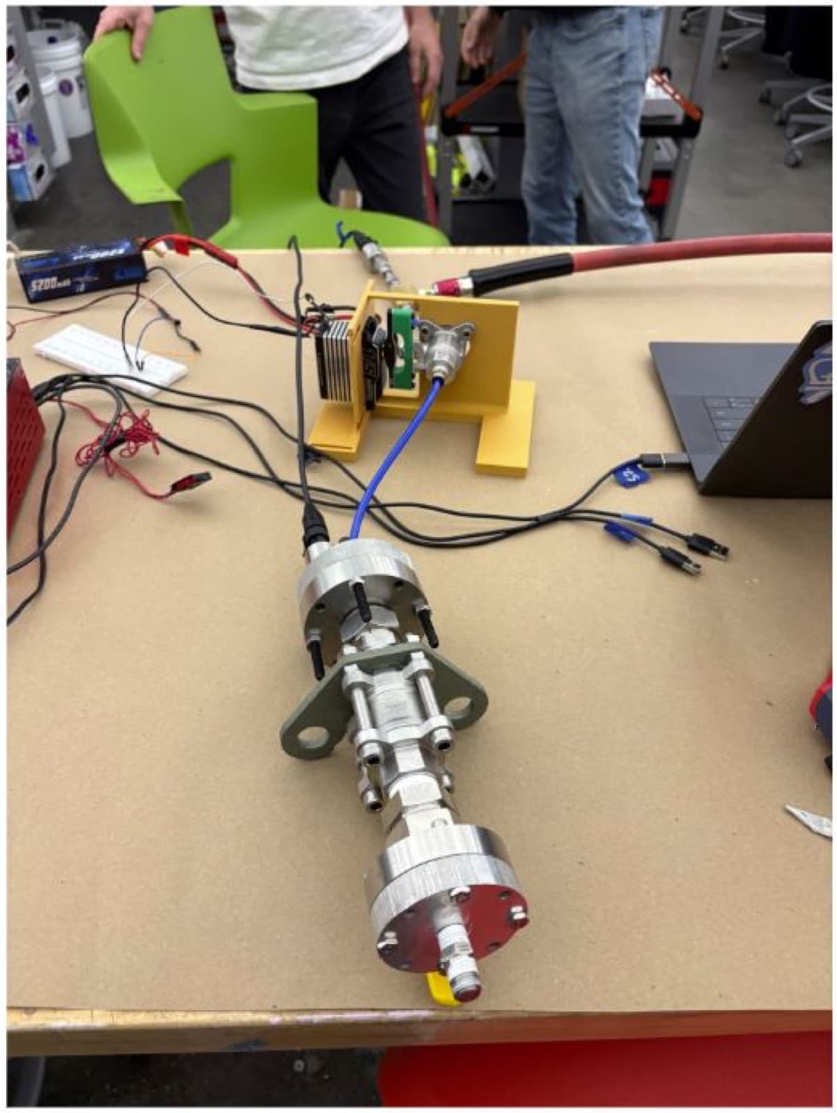 Full subscale setup on the bench