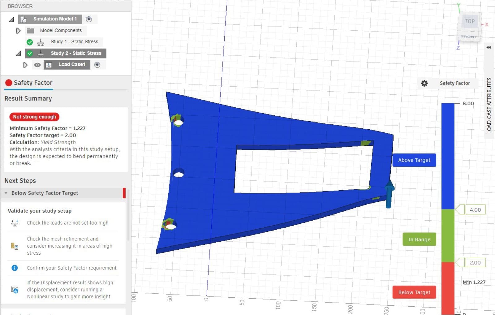 FEA of a support plate